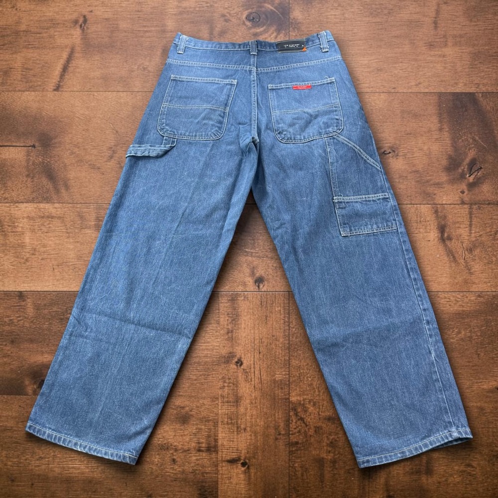 Vintage Iceberg Jeans History Blue Carpenter Pants Mens 36x32 Baggy Wide Leg